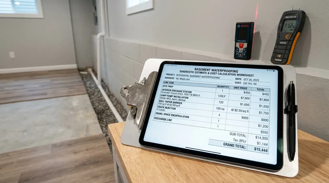 How Much Does Basement Waterproofing Cost in Windsor? (2026 Price Guide)