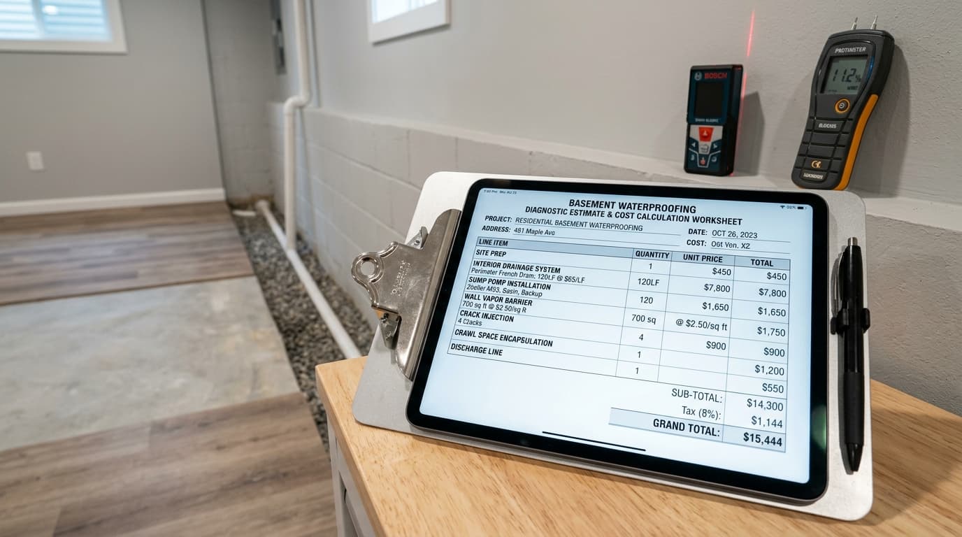 How Much Does Basement Waterproofing Cost in Windsor? (2026 Price Guide)